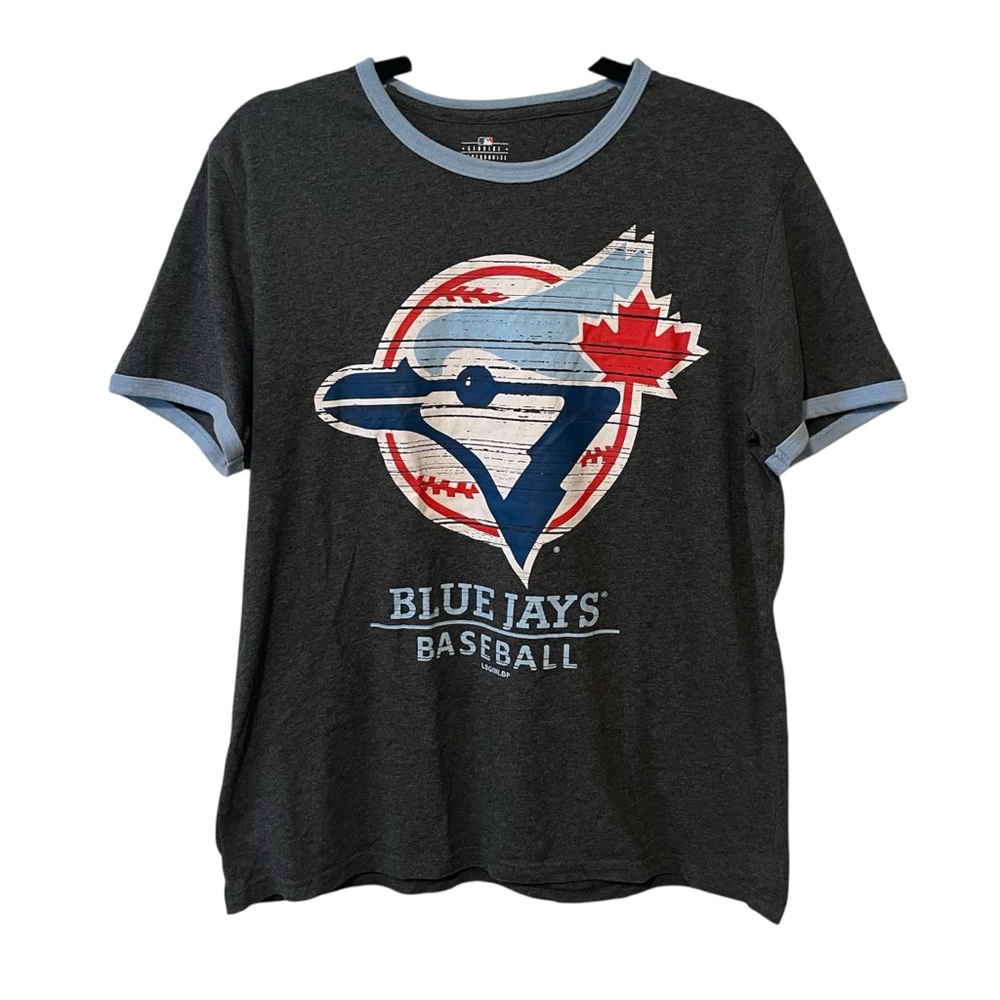 ✨3/$30 Blue Jays Retro T-Shirt Heathered Grey